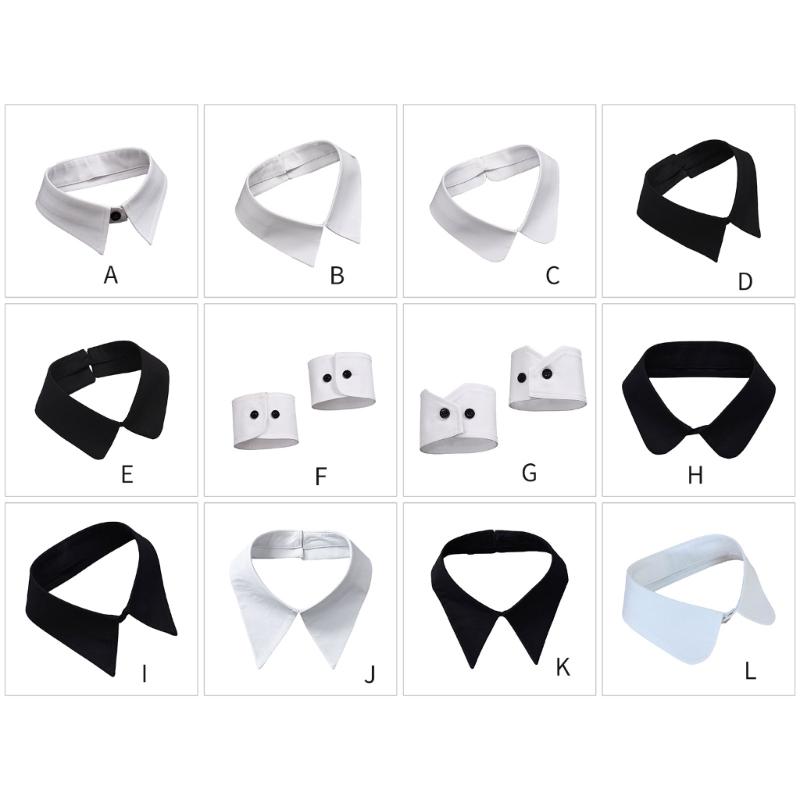 Hemd Pullover Weiße Serie Falscher Kragen Ausgestellte Ärmelbündchen Verstellbare Dekorative Ärmel Frau DIY Bekleidungsaccessoire