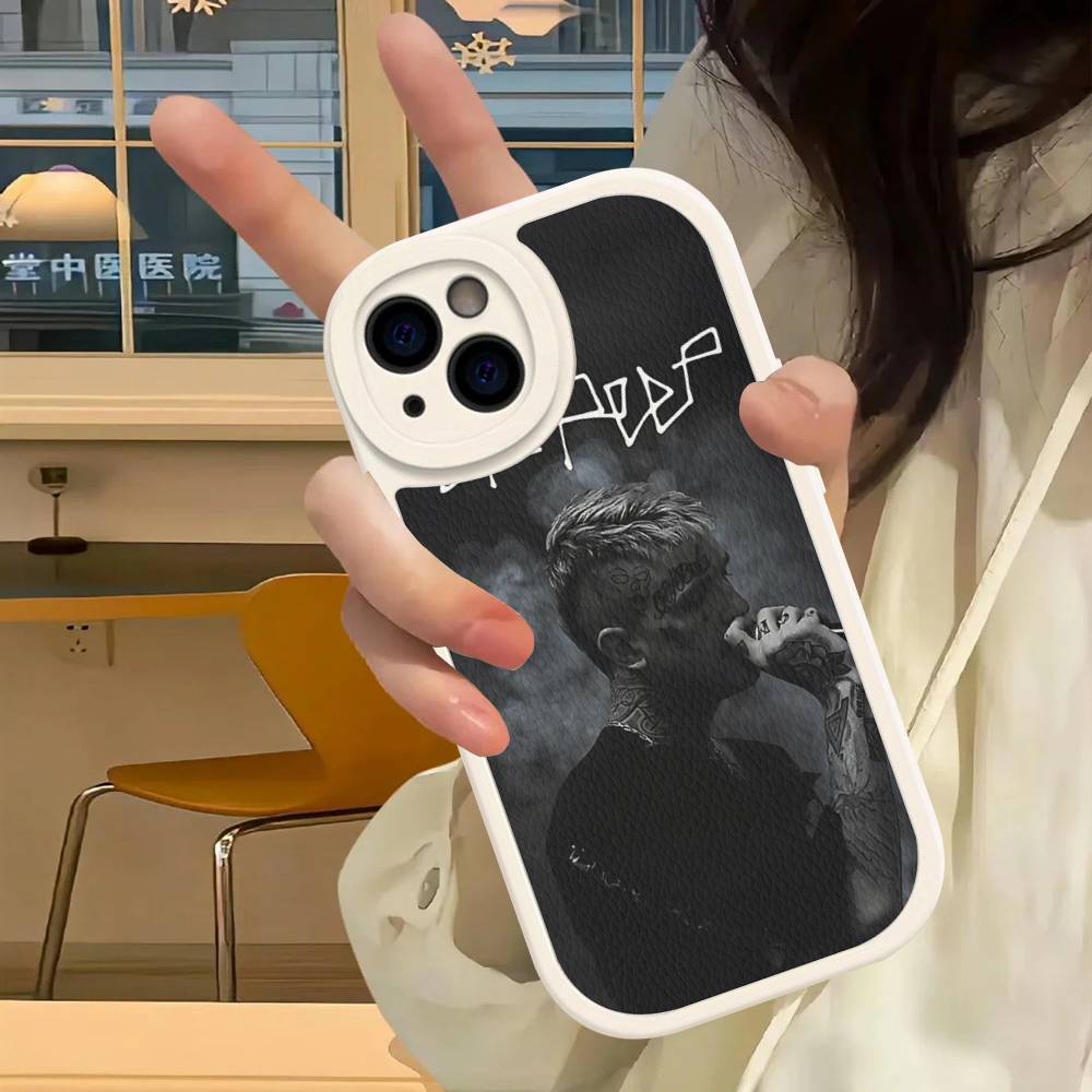 Singer Rapper L-Lil Peep Phone Case For IPhone 16 15 14 13 12 11 Pro Max Plus Leather Cover