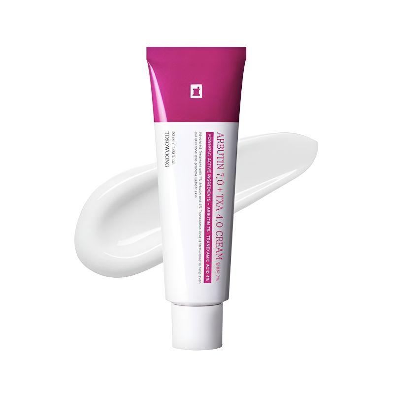 TOSOWOONG Arbutin 7% + Tranexamic Acid 4% Cream Dark Spot Brightening Uneven Skin Tone Care 50ml