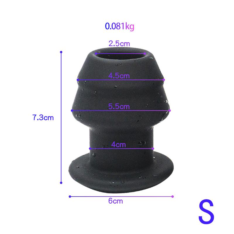 Silicone Hollow Anal Plug With Stopper Speculum Enema Anus Dilator Butt Plug Prostate Massage Bdsm Sex Toys For Woman Men