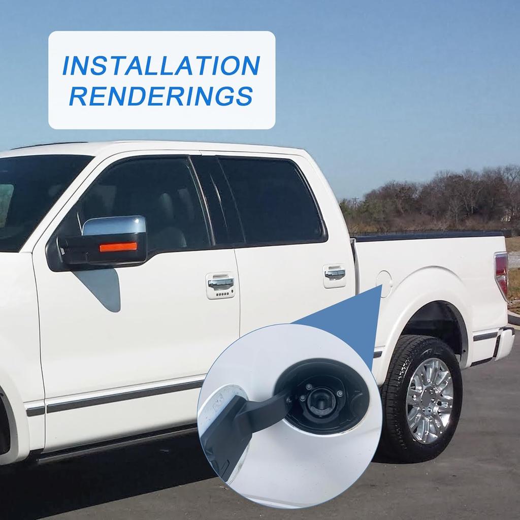 Fuel Filler Door Housing Pocket Assembly Replacement For Ford F-150 2009-2014, Replacement For Lincoln Mark LT 2010-2014 Replace 9L3Z9927936B