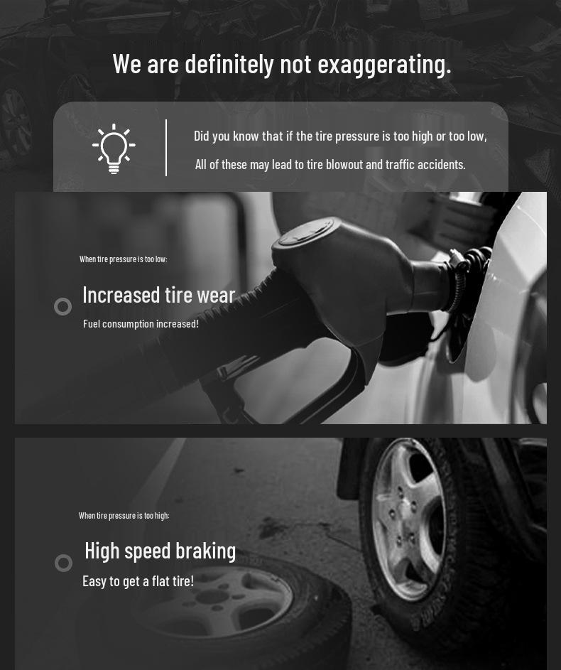 Portable Smart Digital Car Air Pump: Compact High-Power Handheld Inflator with Digital Display