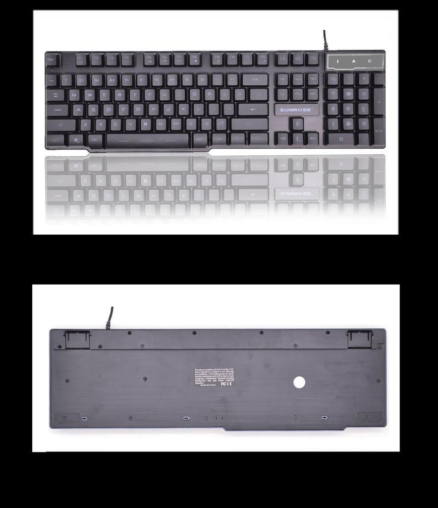 104-Key Illuminated Russian-English Mechanical Keyboard