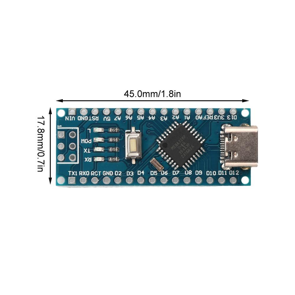 For Arduino Nano 3.0 Atmega328 Controller Compatible Board Module PCB Development Board Type-C Micro USB
