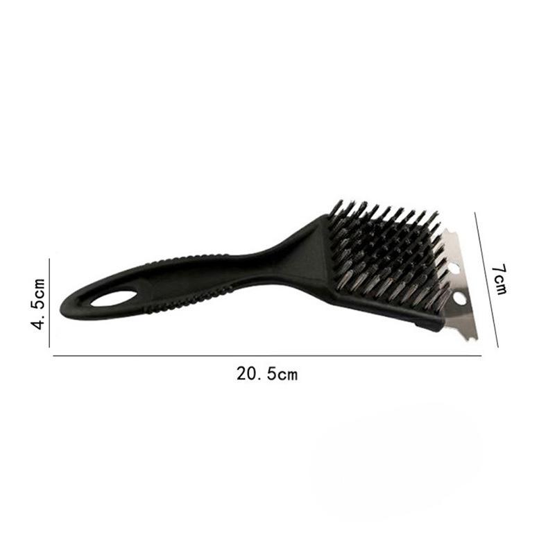 

Heavy Duty Steel Wire BBQ Grill Brush for Cleaning Oven and Roasting Racks, Durable Scraping and Scrubbing Tool for Charcoal Stoves