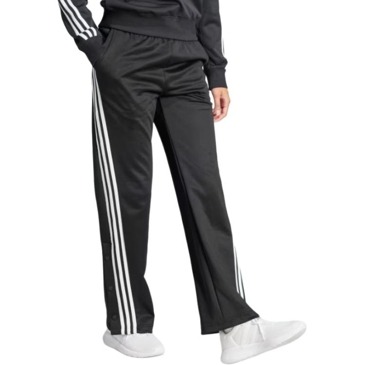 Adidas Three Stripe Brand Design Retro Training Mid Waist Casual Pants Women Pants IN1833