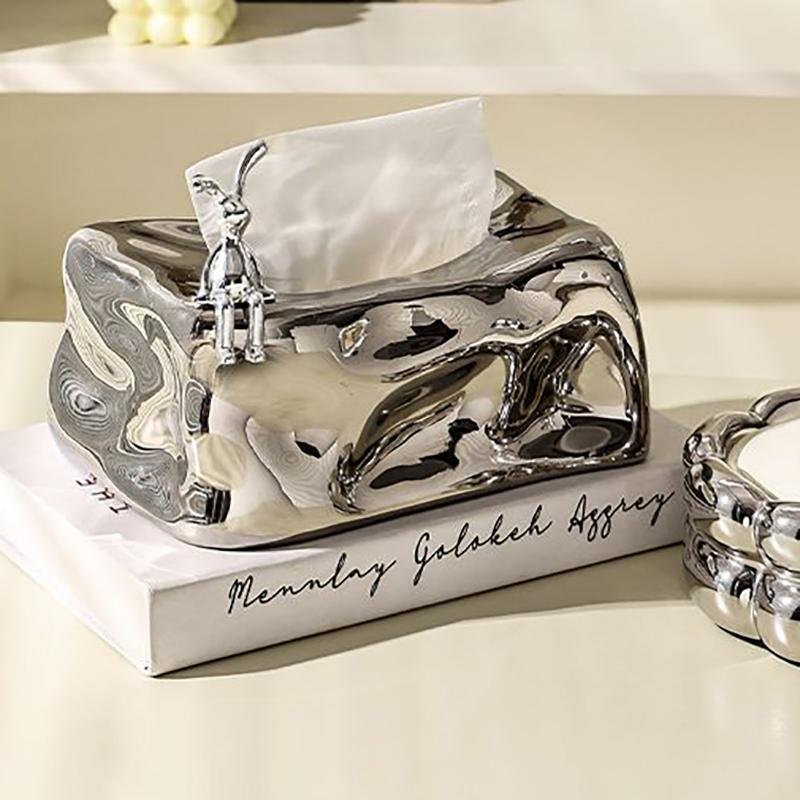 

Керамическая коробка для салфеток, бумажная коробка для хранения салфеток, столовая, гостиная, украшение для рабочего стола, бумажные полотенца B