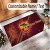 Personalized Crystal Velvet Carpet AS Roma FC Pattern Non Slip Floor Rug