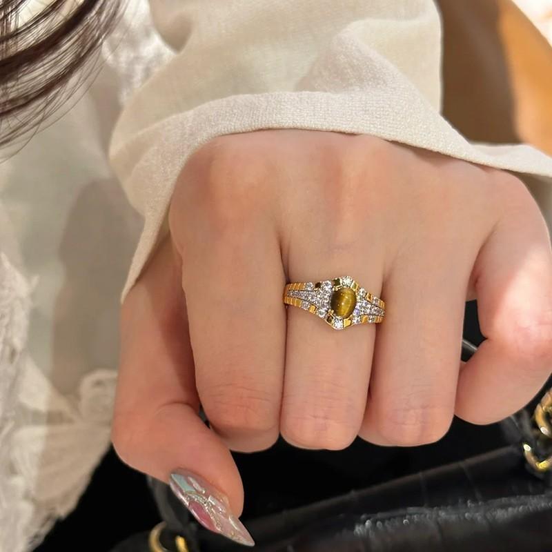 Fashionable Copper Butterfly Bow Ring For Women Versatile Adjustable Finger Jewelry