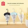 MINISO Cute Pet Series Transparent Long Handle Umbrella