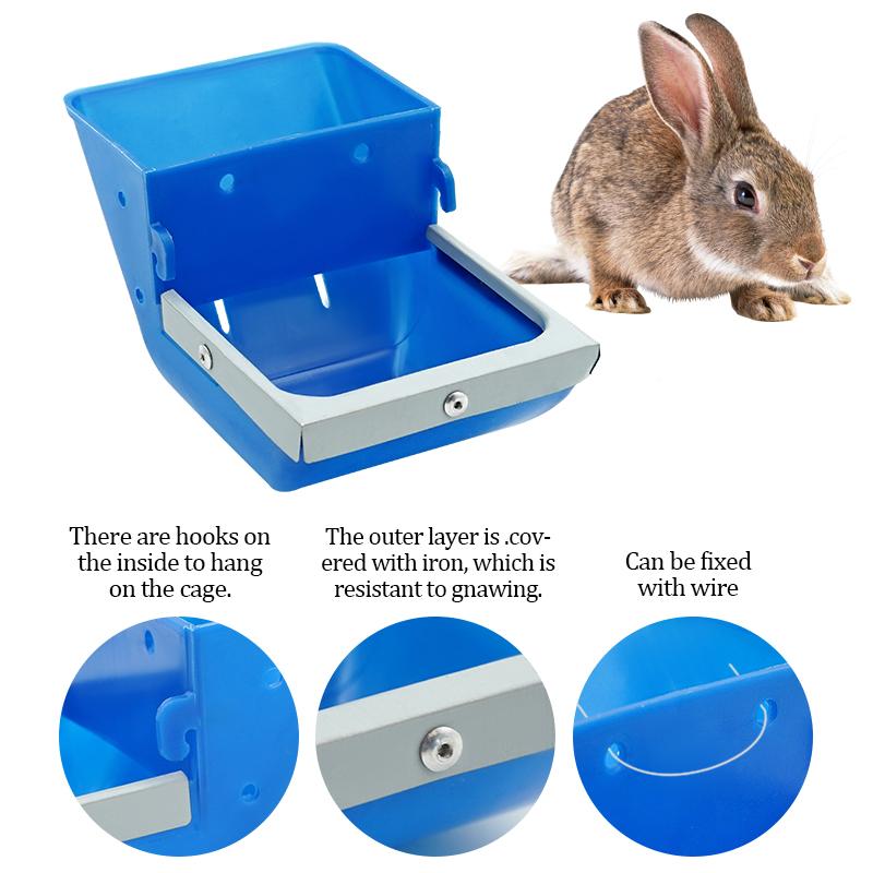 Rabbit Feeding Trough Plastic Material Food Holder For Guinea Pigs Chinchillas Small Pets Hay Dispenser For Rabbits Hamster