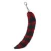 Cheerful Foxes Tail Key Accessory Plush Material Vibrant Hues Sturdy Metal Clasp Compact Size For Keys And Personal Belongings