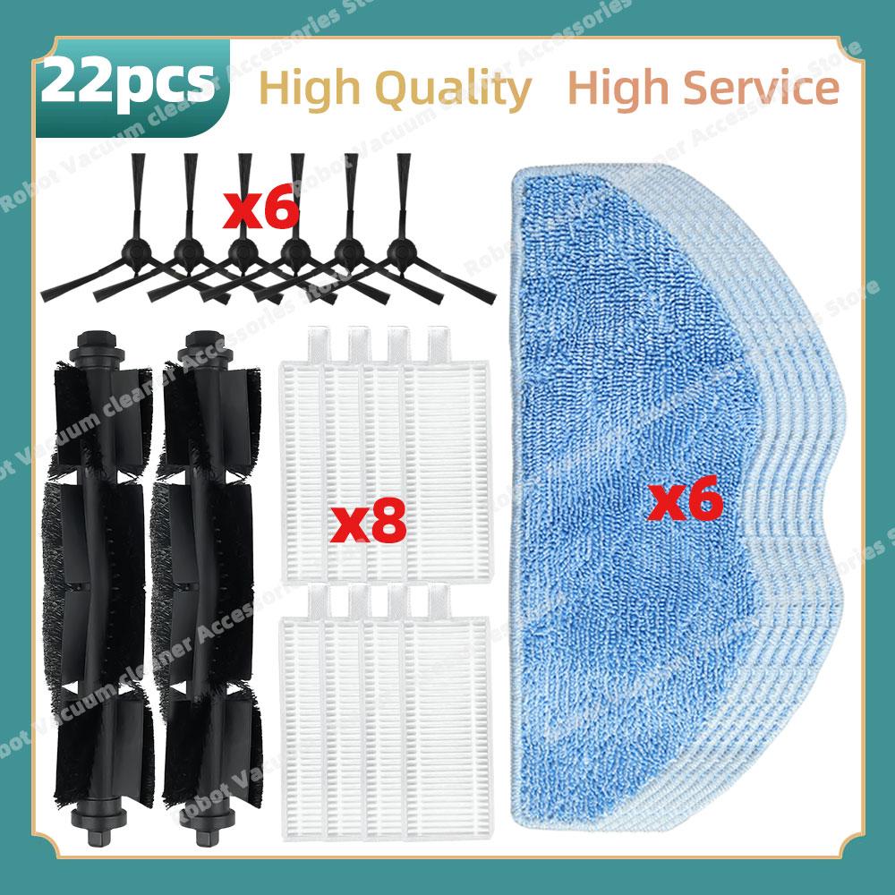 Compatible For Rowenta X-Plorer S135 S135+ / S140 S140+ / RR91C5WH RR91D5WH RR9177WH RR9197WH Parts  Main Side Brush Filter Mop