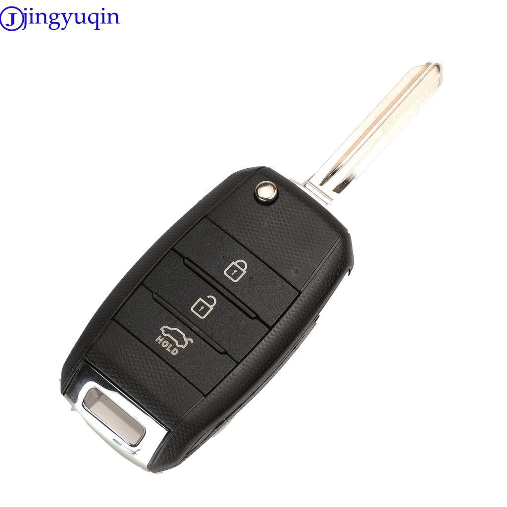 Jingyuqin 3 Button Flip Folding Remote Car Key For Kia K3 Sorento Sportage 2013 2014 2015 433mhz with ID46/ID70 Transponder
