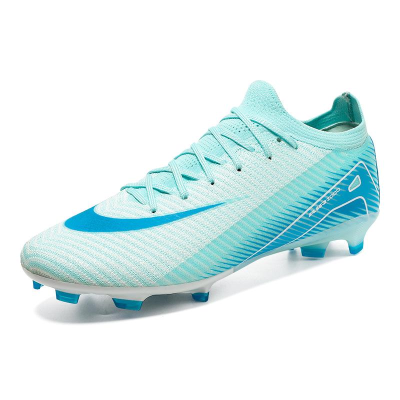 Seamless fly-woven football shoes men's low-top youth long nails broken nails training sports shoes 2025 retail