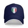 ITALY Baseball Cap Shield Shaped National Flag Pattern Fitted Retro Men Women Hip Hop Hats Hot Sale Hunting Camping Caps