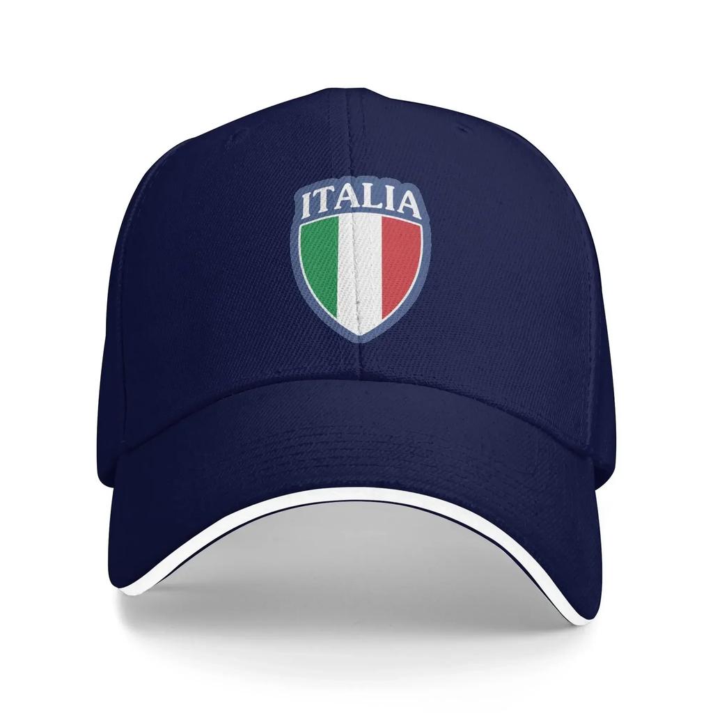 ITALY Baseball Cap Shield Shaped National Flag Pattern Fitted Retro Men Women Hip Hop Hats Hot Sale Hunting Camping Caps