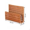 Bookend Desk Bookshelf Display Stand Book Shelf Decorative Woven Magazine Rack Organizer for Office