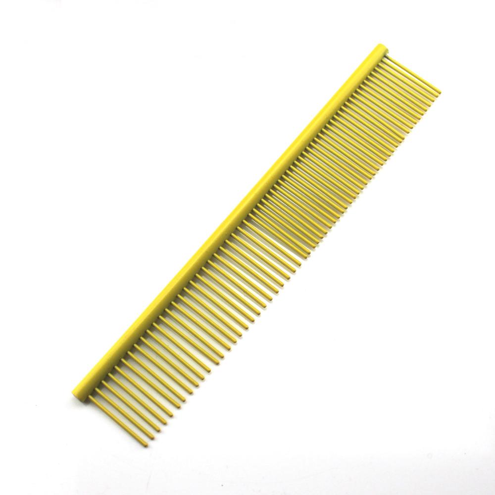 10pcs Pet Comb Stainless Steel Silver Pet Lightweight Comb for Dog and Cat  Color Comb PT-255