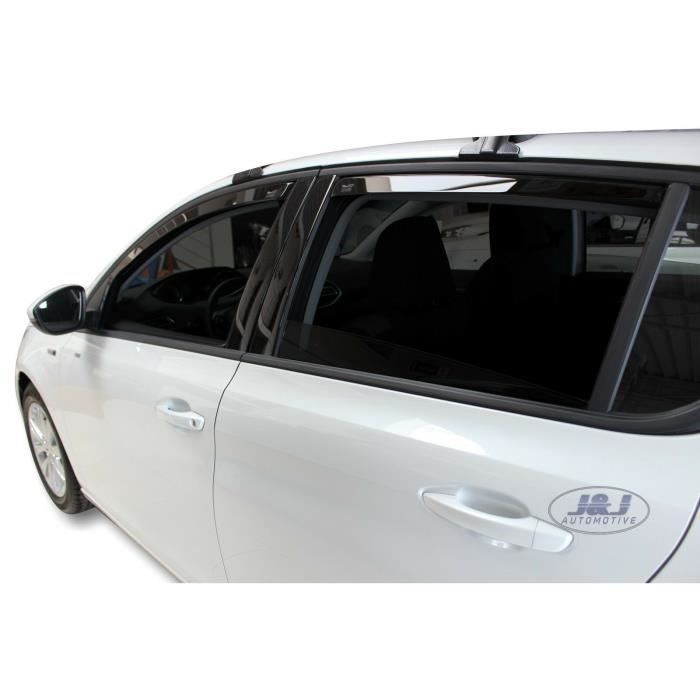 J&J AUTOMOTIVE | Heko Air Deflectors Wind Deflectors For Peugeot 308 5P. Berlina 2014-2021