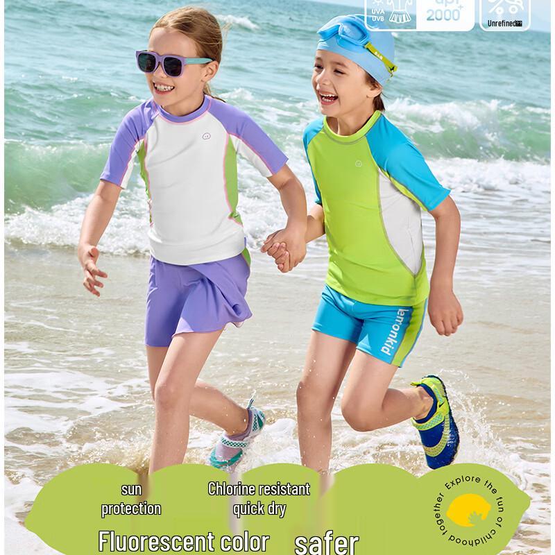 Детский двухкомпонентный купальник Lemonkid с защитой от солнца 130cm