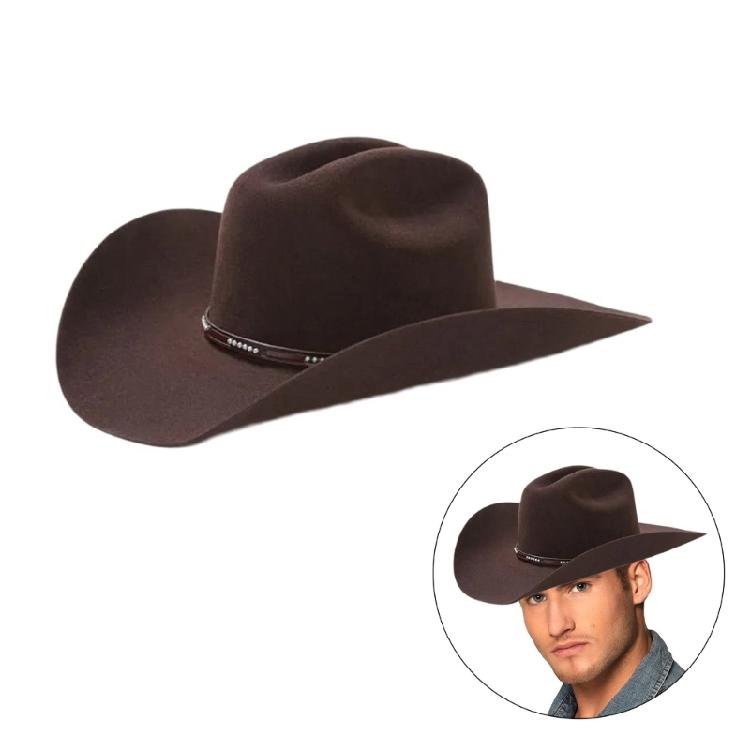 Kovbojské klobouky Fedora s širokou krempou Klobouk Dárek pro přítele Klobouk se širokou krempou