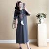 Fashion T-shirt Dress Women's 2026 New Ins Lazy Wind Loose Large Size Lazy Dress Summer Split Over the Knee