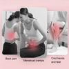 Electric Belly Heating Pad 3 Heat Levels 3 Gears Vibration Adjustable Waist Heating Belt Intelligent Temperature Control White
