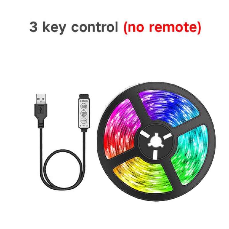 5V Mini 3-Key RGB 5050 LED TV Backlight Strip, Seven-Color Set