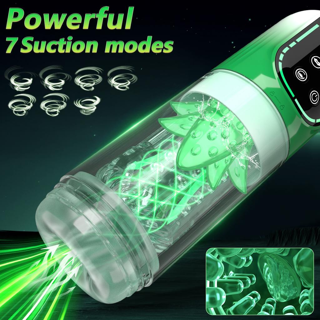 Automatic Sucking Male Masturbator Vibration Adult Toys Penis Trainer Blowjob Sex Machine Pocket Vagina Pussy Sex Toy for Men