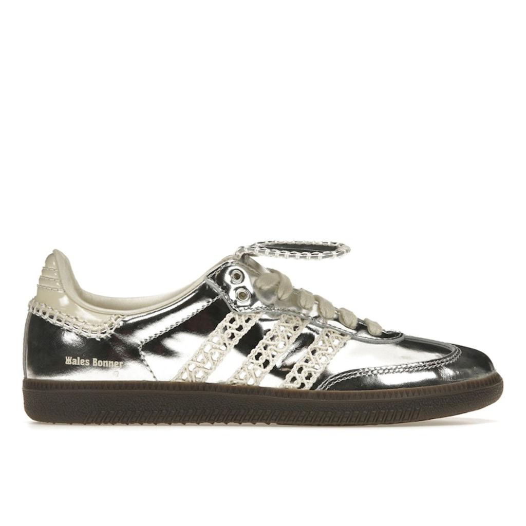 Wales Bonner X Adidas Samba Silver Metallic Unisex Sneakers Cream-White Grey-One IG8181