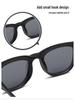 2346 Retro Magnetic Clip-on Polarized Sunglasses Set for Men & Women - In Stock