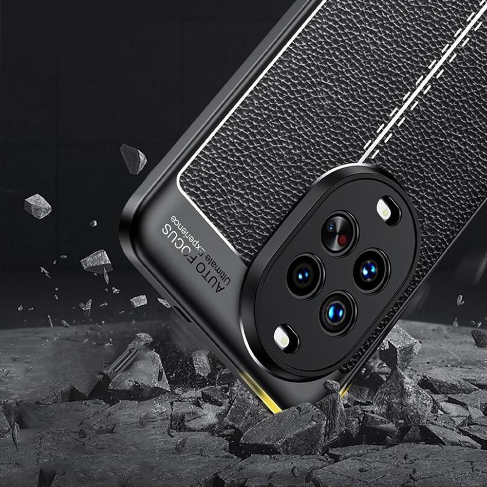 For Huawei nova 14 Pro 5G Case Litchi Texture TPU Flexible Phone Cover, Black