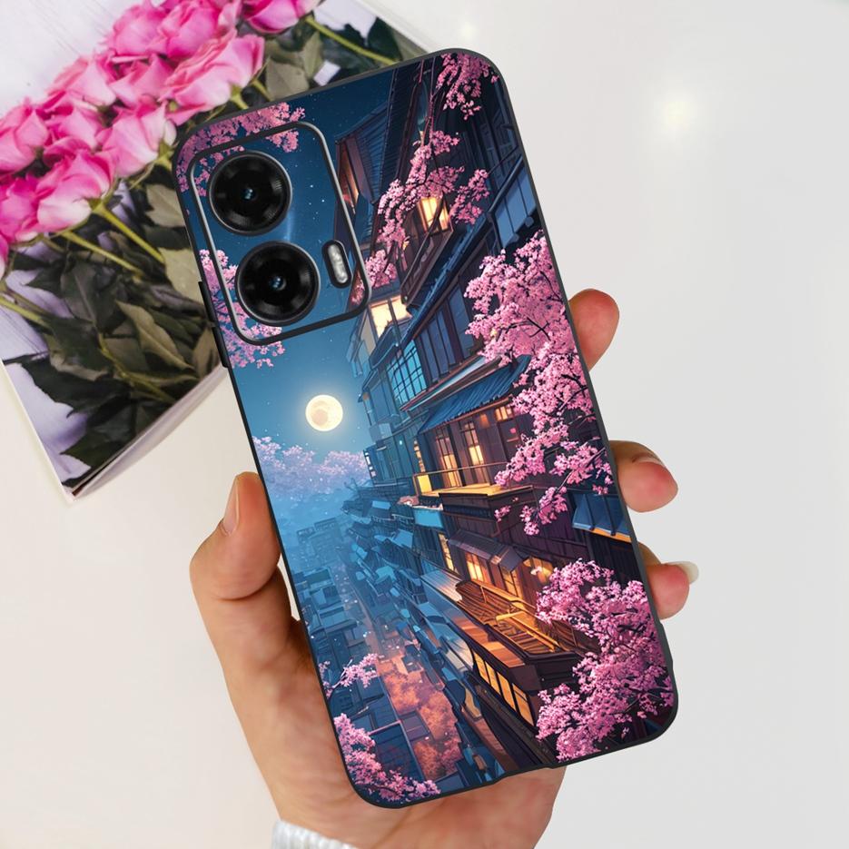 For Motorola Moto G35 G55 G85 Case Cute Painted Cover Matte Phone Case For Moto G85 G 35 G55 MotoG35 MotoG55 MotoG85 Soft Fundas