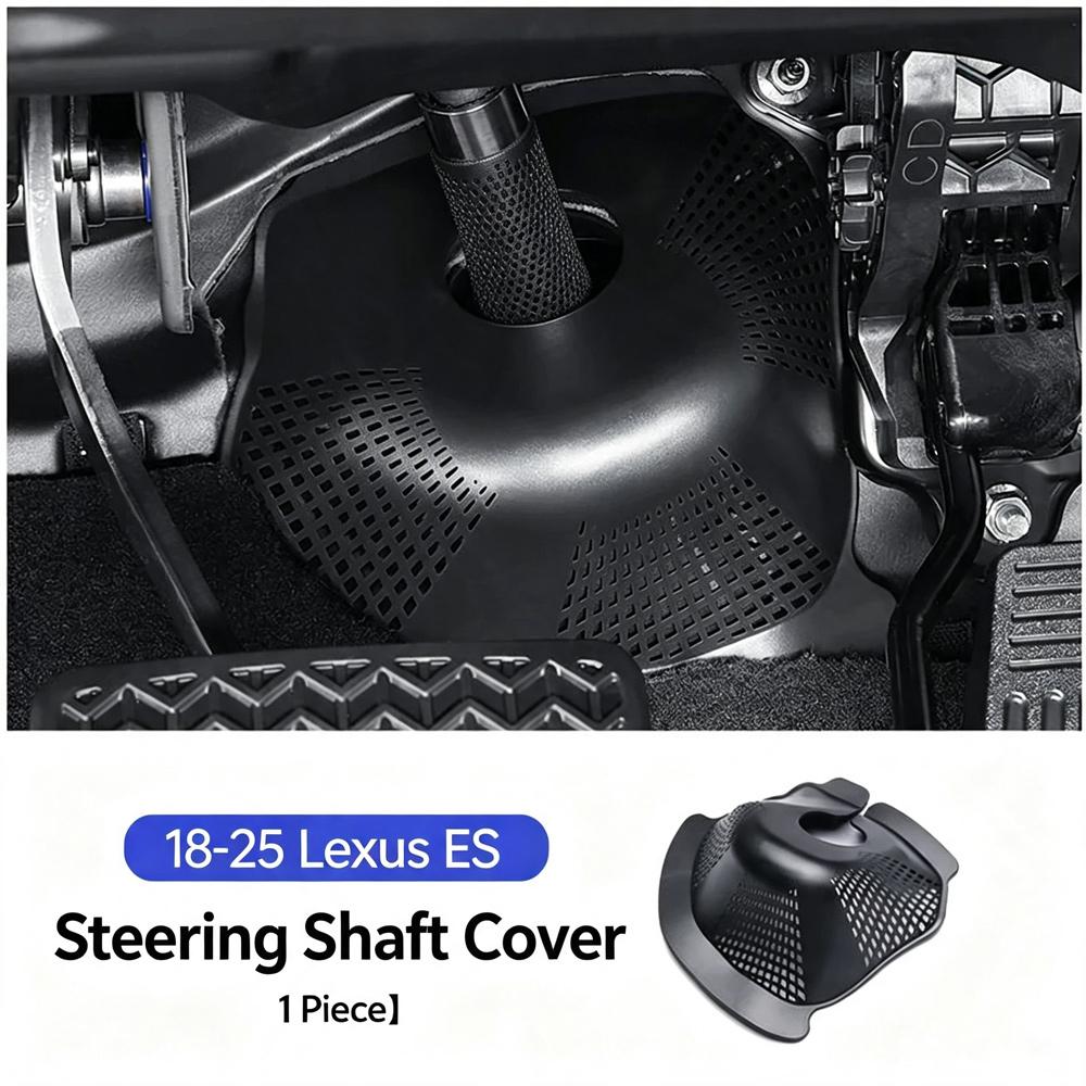 For Lexus ES 2026-2028 Steering Wheel Steering Shaft Protector Cover ABS Black Interior Accessories Upgrade Kit Plus Pro Decor A