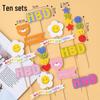 Colorful Macaron Cartoon Birthday Candle Decorations