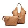 Rankinė x Rinkinys su PU Didelė A4 170571 [GUSIO BASIC] 3- būdų Krepšys-dėkle Dirželis, Oda, Lengvas, Talpa, Suderinamas, Moteriška, (Taupe)