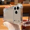 Shockproof Case for iPhone 17 Pro Max 16 15 14 13 12 11 17 Air Transparent Soft TPU Phone Cover Anti-knock Bumper Clear Shell