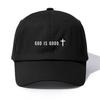 1pc GOD IS GOOD Print Baseball Cap for Adults,Minimalist Retro Style Casual Soft Adjustable Dad Hat,Perfect As Gift