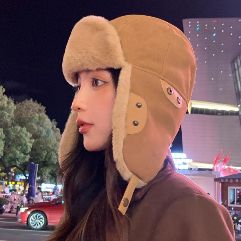 

Snow hat Winter outdoor mask hat Women s windproof ear protection pullover hat Men s thickened warm single hat коричневий