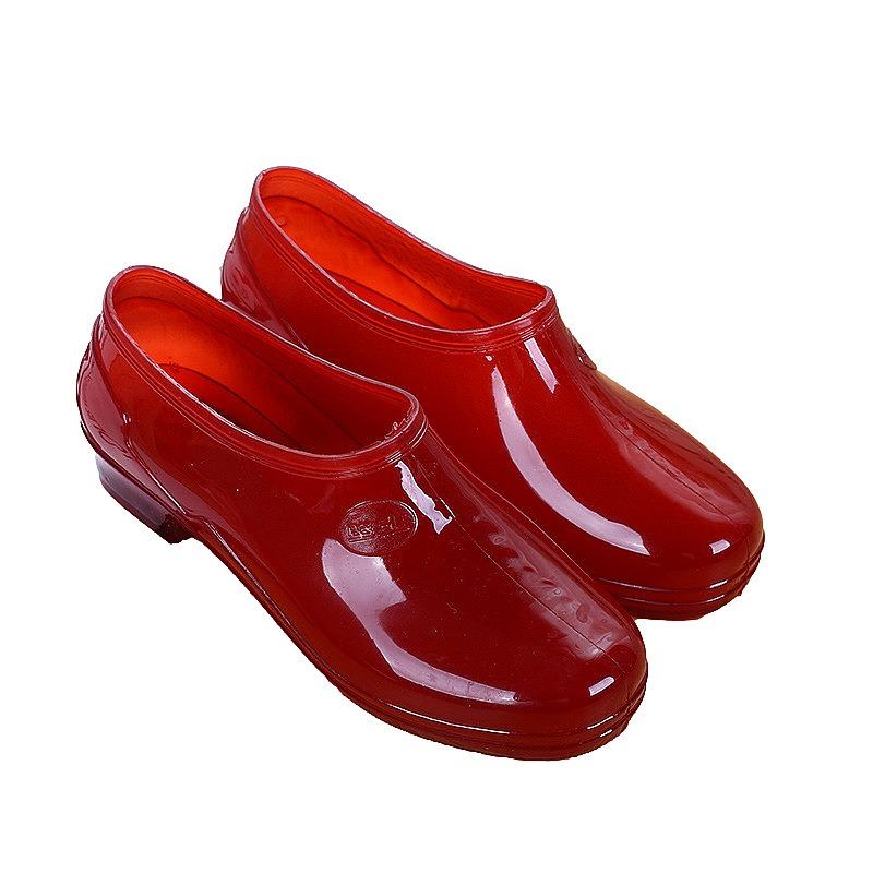 Low Tube Spring and Autumn Rain Shoes Women's Non-slip Water Shoes Short Tube Water Boots Low Tube Low Top Work Rain Boots