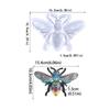 Large Bees-shape Keychain Silicone Mold Pendant Ornament Mold for Valentine Gift