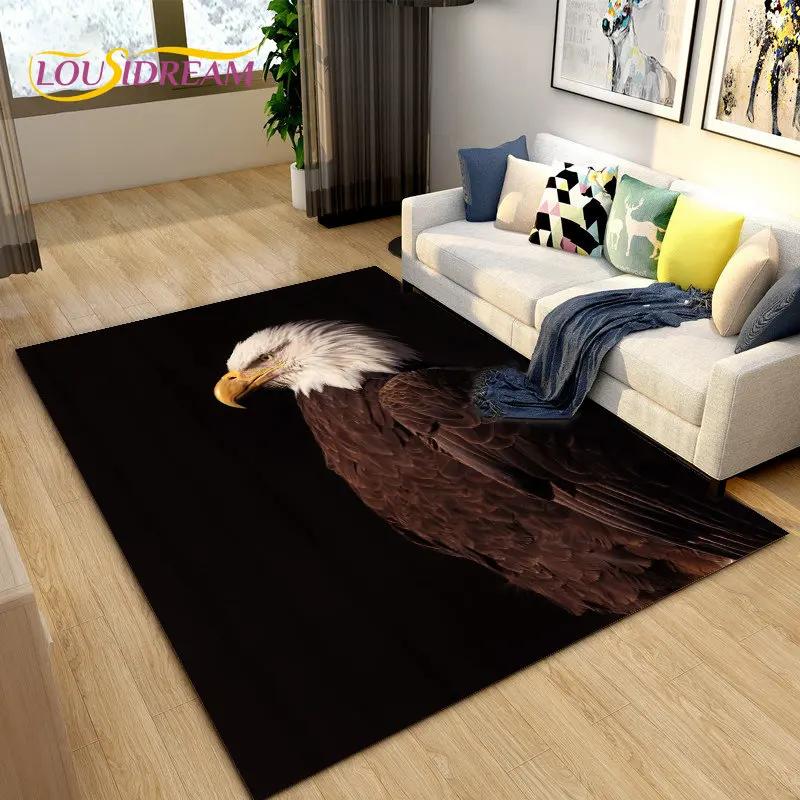 

3D Printed Eagle Hawk Series Area Rug Carpet for Living Room Bedroom Playroom Sofa decor home Non-slip rug Floor Mat Soft 40x60cm