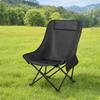 High-Back Folding Lounge Chair Foldable Padded Lightweight