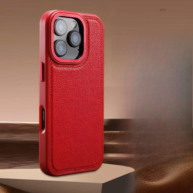 

Подходит для чехла для телефона Apple 16promax, IPhone15 противоударный 14 полная защита 13 магнитное притяжение 12 кожаный чехол iPhone 12 6.1 inches