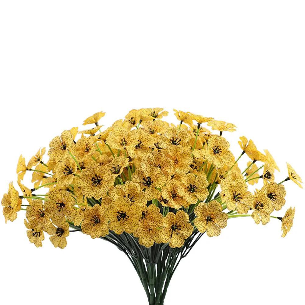 1 Bunch Artificial Flowers Fake Flowers Simulated Bouquet Plants For Home Vase Decors Grden Decoration Non Fadings