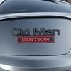 3D Metal Car Sticker Badge Emblem "Old Man Edition" Decal for SUV Truck Funny Decoration Accessories Rear Decoration Logo