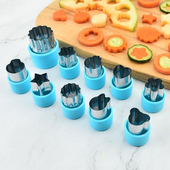 Set de Découpoirs à Biscuits en Acier Inoxydable DYS pour Fruits, Légumes et Pâtisseries, Presse à Biscuits Gâteaux avec Poignée de Protection Sécurisée, Outil de Cuisine Pâtisserie DIY