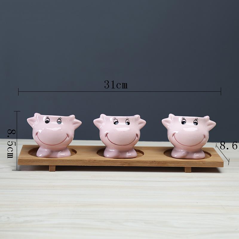 Cute Cartoon Succulent Flower Pot Simple Creative Personality Nordic Balcony Flower Pot Tabletop Plant