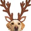 Christmas Pet Antler Headbands For Small Media Dog Cats Soft Costumes Party Decoration Photo Shoot Accessory